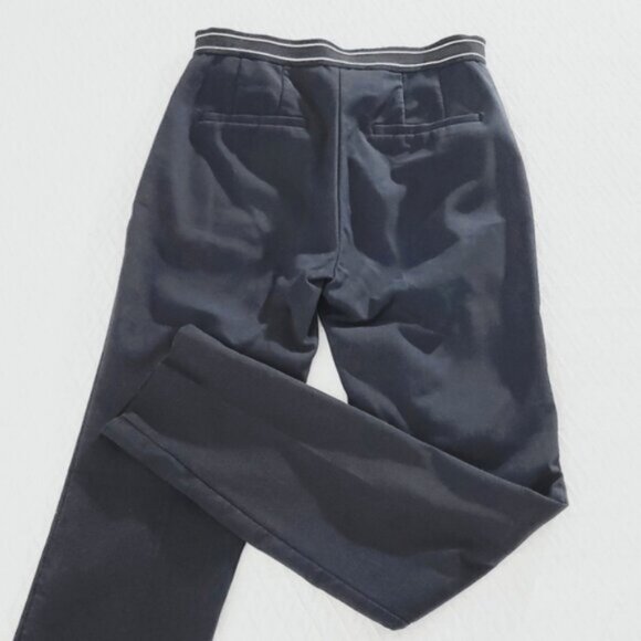 Zara Striped Waistband Cigarette Highwaisted Trouser Ankle Pants - Picture 4 of 16